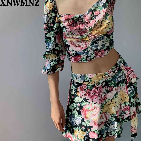 za sets women summer fashion floral print square collar short blouse+lace up casual shorts two piece set women clothes 210510, White
za sets women summer fashion floral print square collar short blouse+lace up casual shorts two piece set women clothes 210510, White