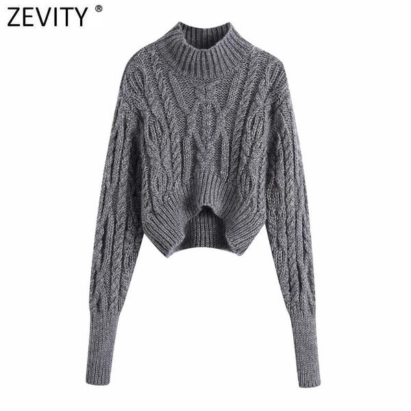 zevity women vintage turtleneck twist crochet short knitting sweater female lantern sleeve chic casual pullovers s564 women's sweaters, White;black
zevity women vintage turtleneck twist crochet short knitting sweater female lantern sleeve chic casual pullovers s564 women's sweaters, White;black