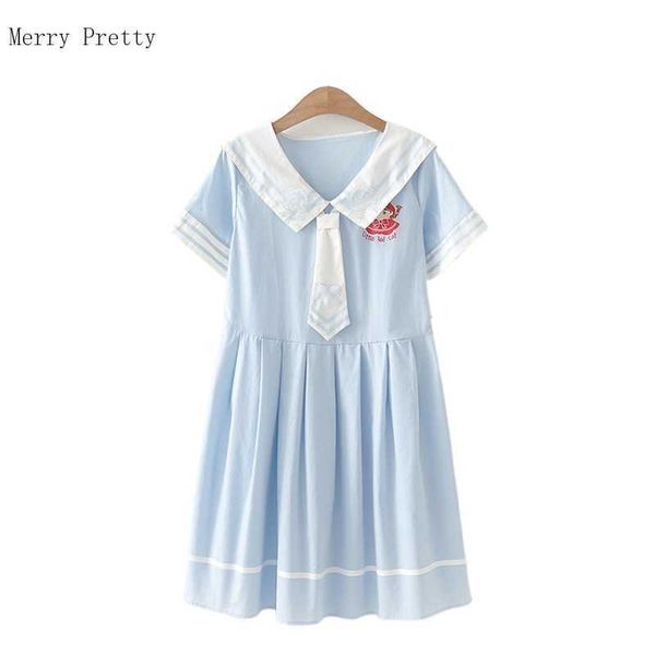 cartoon embroidery tie pleated dresses women summer short sleeve sailor collarsweet style korean ladies cute kawaii dress 210526, Black;gray
cartoon embroidery tie pleated dresses women summer short sleeve sailor collarsweet style korean ladies cute kawaii dress 210526, Black;gray