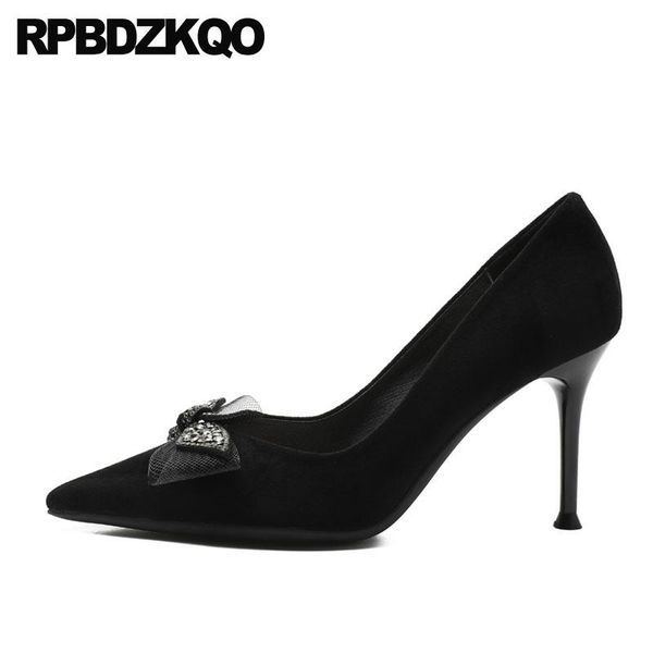 dress shoes black pointed toe scarpin crystal suede pumps thin high heels rhinestone bow luxury stiletto 3 inch diamond slip on ladies
dress shoes black pointed toe scarpin crystal suede pumps thin high heels rhinestone bow luxury stiletto 3 inch diamond slip on ladies