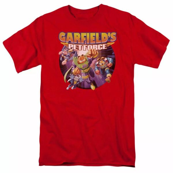 garfield pet force four t shirt mens licensed cat jim david comics tee red, White;black
garfield pet force four t shirt mens licensed cat jim david comics tee red, White;black