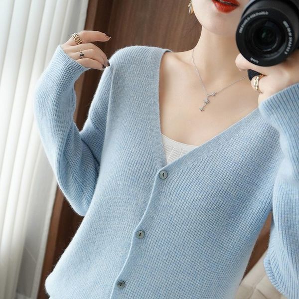 women's knits & tees beliarst spring and autumn cashmere sweater woman v-neck 100% pure wool slim solid color cardigan knitted base, White
women's knits & tees beliarst spring and autumn cashmere sweater woman v-neck 100% pure wool slim solid color cardigan knitted base, White