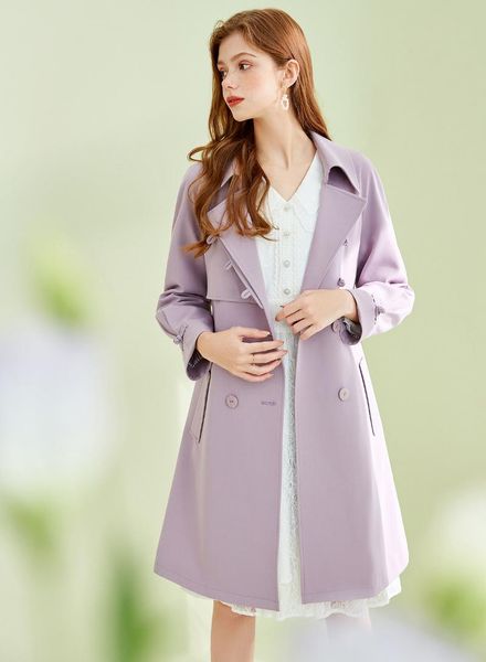 women's trench coats spring 2021 purple windbreaker mid-length and small temperament chinese style all-match jacket trend, Tan;black
women's trench coats spring 2021 purple windbreaker mid-length and small temperament chinese style all-match jacket trend, Tan;black