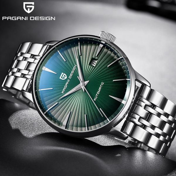wristwatches pagani design men's classic mechanical watch men luxury business waterproof automatic leather steel relogio masculino, Slivery;brown
wristwatches pagani design men's classic mechanical watch men luxury business waterproof automatic leather steel relogio masculino, Slivery;brown