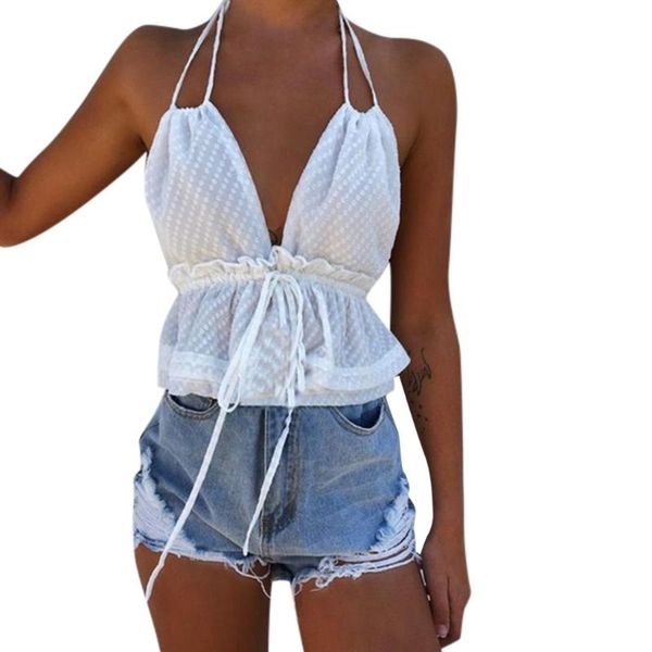 women's tanks & camis strap backless short women crop nightclub solid black lace up summer beach boho tank, White
women's tanks & camis strap backless short women crop nightclub solid black lace up summer beach boho tank, White
