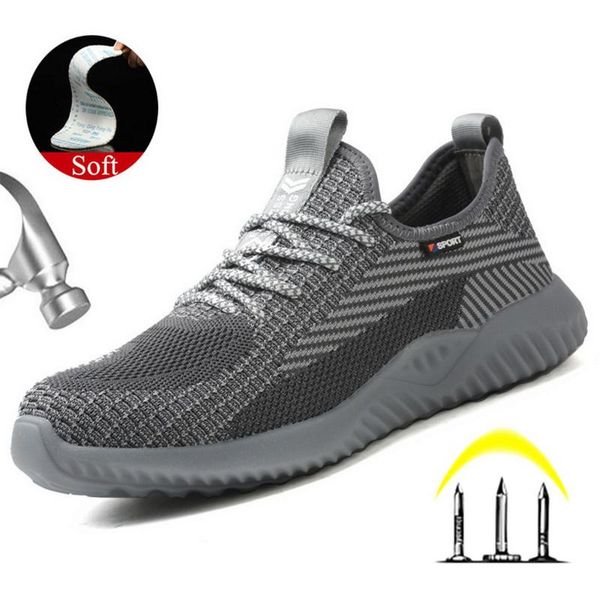 boots men lightweight summer breathable work sneakers safety shoes with metal toe puncture-proof indestructible, Black
boots men lightweight summer breathable work sneakers safety shoes with metal toe puncture-proof indestructible, Black
