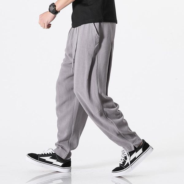 men's pants cotton linen harem men trousers casual jogger male chinese traditional cloths belts plus size, Black
men's pants cotton linen harem men trousers casual jogger male chinese traditional cloths belts plus size, Black