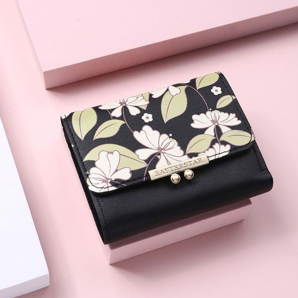 card holders printing flower women leather wallet small hasp girl brand designed pu purse female multi holder short pocket billetera, Brown;gray
card holders printing flower women leather wallet small hasp girl brand designed pu purse female multi holder short pocket billetera, Brown;gray