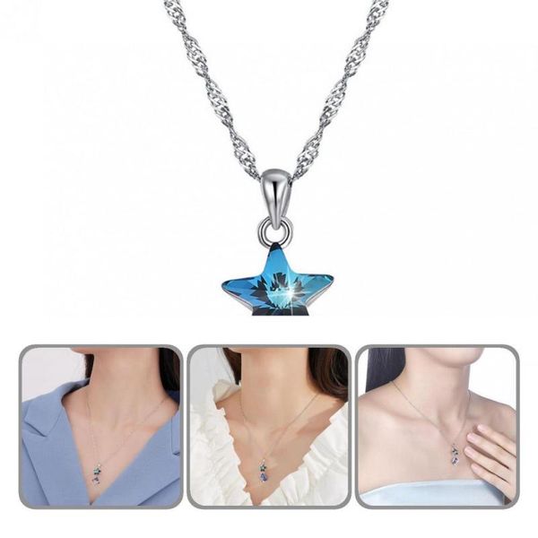 pendant necklaces women shiny star faux crystal necklace lightweight for prom, Silver
pendant necklaces women shiny star faux crystal necklace lightweight for prom, Silver