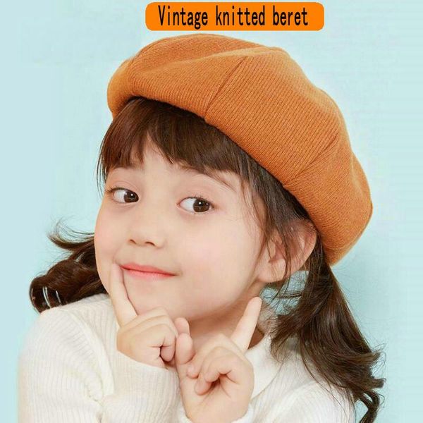 children's knitted beret outdoor windproof leisure cold-proof cotton girl octagonal adjustable caps & hats, Yellow
children's knitted beret outdoor windproof leisure cold-proof cotton girl octagonal adjustable caps & hats, Yellow