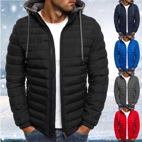 men's down & parkas hooded jackets padded thicken warm lightweight windproof casual clothes, Black
men's down & parkas hooded jackets padded thicken warm lightweight windproof casual clothes, Black