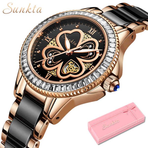 sunkta fashion women watches woman clock luxury brand dress ceramic quartz sport watch waterproof bracelet watch gift 210517, Slivery;brown
sunkta fashion women watches woman clock luxury brand dress ceramic quartz sport watch waterproof bracelet watch gift 210517, Slivery;brown