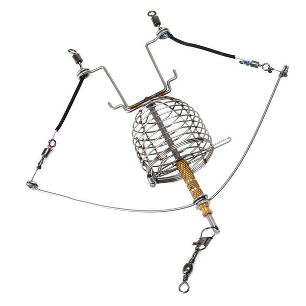 fishing feeder automatic tackle lazy hook stainless steel trap spring cage bait container fully device hooks
fishing feeder automatic tackle lazy hook stainless steel trap spring cage bait container fully device hooks