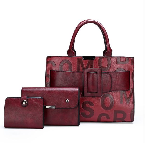 3 sets women leather letter bags big belt buckle handbags designer shoulder crossbody tote evening bag
3 sets women leather letter bags big belt buckle handbags designer shoulder crossbody tote evening bag