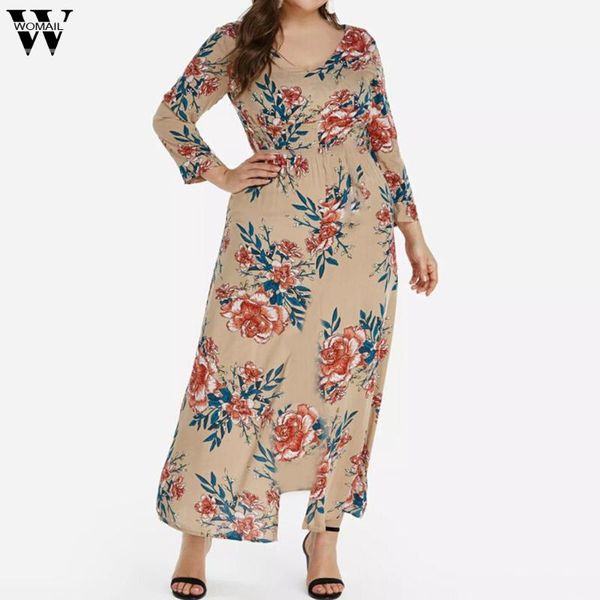 womail fashion plus size large dress women casual flower print loose v-neck long sleeve vestidos st04 dresses, Black;gray
womail fashion plus size large dress women casual flower print loose v-neck long sleeve vestidos st04 dresses, Black;gray