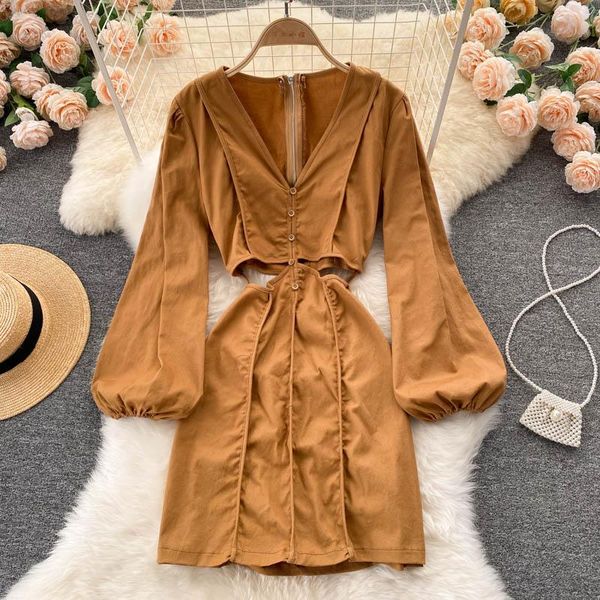 casual dresses singreiny women fashion korean dress design hollow waist puff sleeve v neck a-line autumn chic streetwear short, Black;gray
casual dresses singreiny women fashion korean dress design hollow waist puff sleeve v neck a-line autumn chic streetwear short, Black;gray