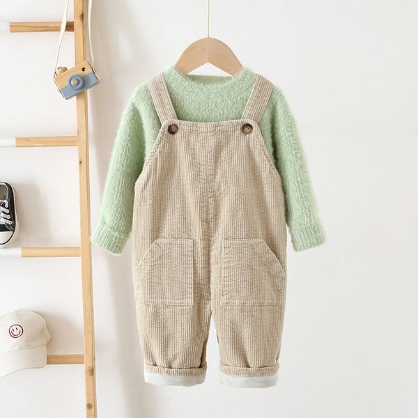 Baby Suspender Romper Casual Corduroy Toddler Clothes Warm Winter Boys Jumpsuit Wool Girls Playsuit Fleece Cotton Overalls 0-2Y, Beige
Baby Suspender Romper Casual Corduroy Toddler Clothes Warm Winter Boys Jumpsuit Wool Girls Playsuit Fleece Cotton Overalls 0-2Y, Beige