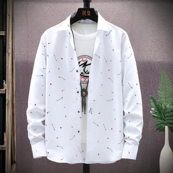 men's casual shirts summer shirt men clothing regular fit print spring autumn long sleeve camisa masculina turndown collar for my534, White;black
men's casual shirts summer shirt men clothing regular fit print spring autumn long sleeve camisa masculina turndown collar for my534, White;black
