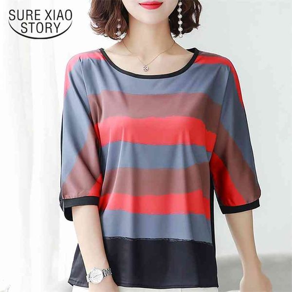blusas mujer de moda summer blouse for women plus size striped chiffon shirt womens and s 4542 50 210506, White
blusas mujer de moda summer blouse for women plus size striped chiffon shirt womens and s 4542 50 210506, White