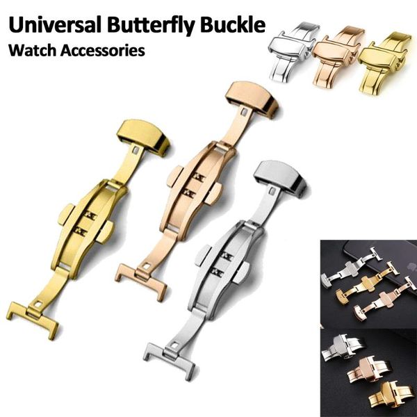 watch bands universal 12 14 16 18 20 22mm butterfly buckle accessories stainless steel double push button fold buckles replacement, Black;brown
watch bands universal 12 14 16 18 20 22mm butterfly buckle accessories stainless steel double push button fold buckles replacement, Black;brown