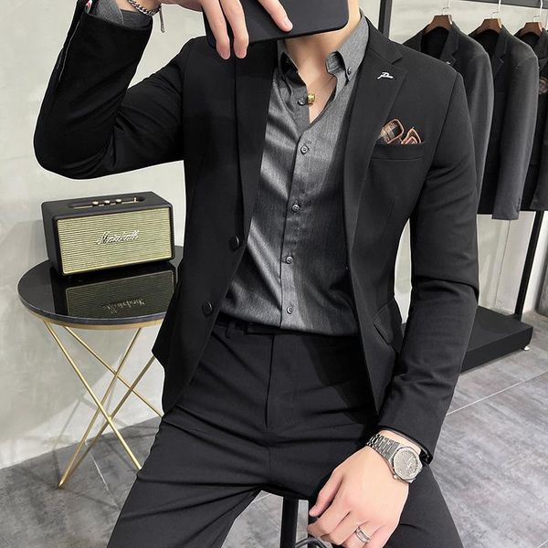 men's suits & blazers oimg suit male british casual korean style self-cultivation single row two button two-piece business, White;black
men's suits & blazers oimg suit male british casual korean style self-cultivation single row two button two-piece business, White;black