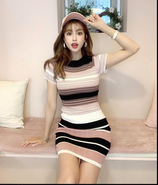 summer autumn sweater womens dresses above knee short sleeve stripe knit sheath mini female, Black;gray
summer autumn sweater womens dresses above knee short sleeve stripe knit sheath mini female, Black;gray