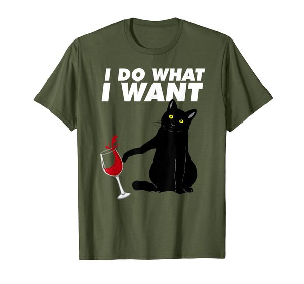 i do what i want cat shirt funny cat and wine shirt, White;black