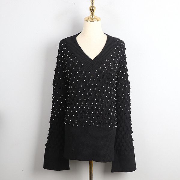 women's sweaters runway design brand loose thick women autumn winter korean midi hollow black white knit jumper clothes vrbm, White;black
women's sweaters runway design brand loose thick women autumn winter korean midi hollow black white knit jumper clothes vrbm, White;black