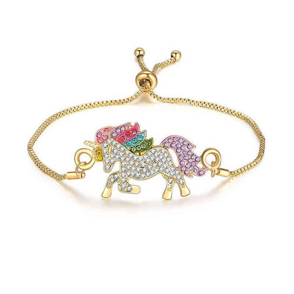 fashion women captivate colored pony bracelet classic unicorn adjustable bangle for girls friend gift, Golden;silver
fashion women captivate colored pony bracelet classic unicorn adjustable bangle for girls friend gift, Golden;silver