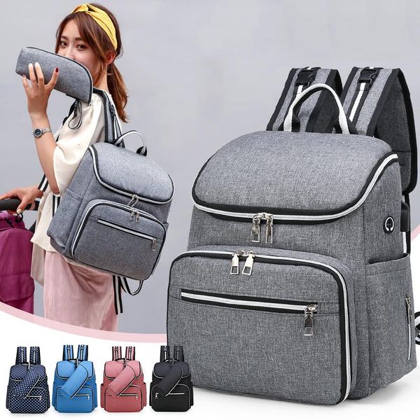 diaper bags multi-function fashion usb mummy bag out the portable backpack maternity baby for mom stroller
diaper bags multi-function fashion usb mummy bag out the portable backpack maternity baby for mom stroller