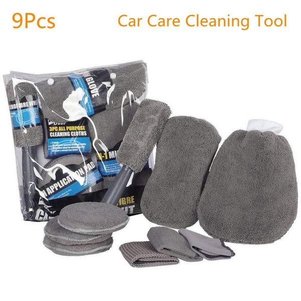 car sponge 9pcs clean towel care cleaning tool auto wash mimicrofiber gloves wheel brush pad kit
car sponge 9pcs clean towel care cleaning tool auto wash mimicrofiber gloves wheel brush pad kit