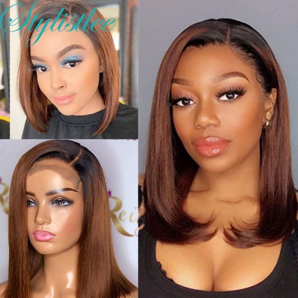 lace wigs straight short bob 13x4 front human hair remy brazilian 180% ombre brown frontal wig for women, Black;brown
lace wigs straight short bob 13x4 front human hair remy brazilian 180% ombre brown frontal wig for women, Black;brown