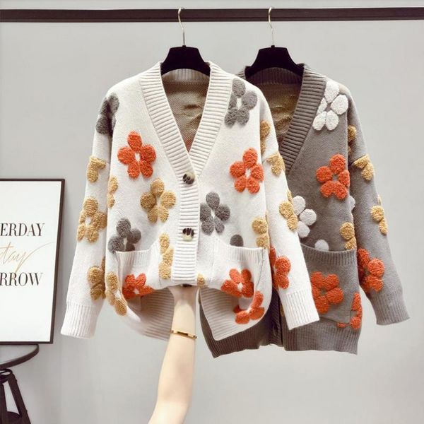 women's knits & tees smlinan 2021 spring autumn cardigan sweater women v neck long sleeve female coat winter korean fashion oversize, White
women's knits & tees smlinan 2021 spring autumn cardigan sweater women v neck long sleeve female coat winter korean fashion oversize, White