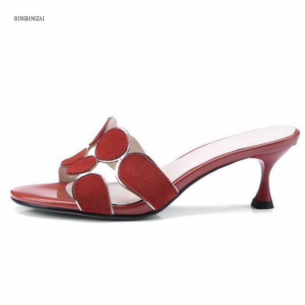 leather women's sandals net red authentic -selling womemen's slippers fashion show 3-9 10n's shoes 6cm wo, Black
leather women's sandals net red authentic -selling womemen's slippers fashion show 3-9 10n's shoes 6cm wo, Black