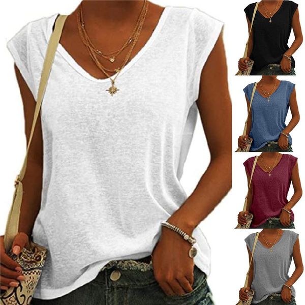 women's tanks & camis tank women sleeveless shirts summer streetwear casual ladies loose v nekc basic solid color vest 2021, White
women's tanks & camis tank women sleeveless shirts summer streetwear casual ladies loose v nekc basic solid color vest 2021, White