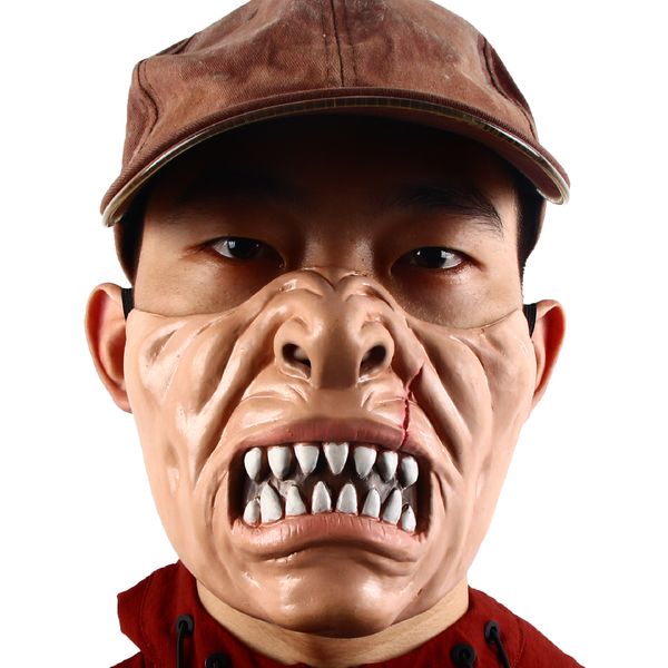 costume accessories half face fangs mask horror teeth costume accessory halloween fancy dress masks latex props, Silver
costume accessories half face fangs mask horror teeth costume accessory halloween fancy dress masks latex props, Silver