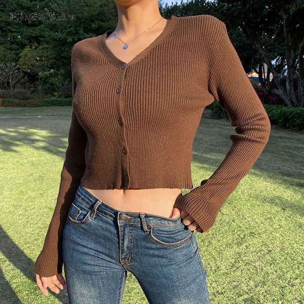 women's knits & tees trui truien women herfst long mouwen v-neck weaned vests harajuku korean brown crop solid outer sweatshirt, White
women's knits & tees trui truien women herfst long mouwen v-neck weaned vests harajuku korean brown crop solid outer sweatshirt, White