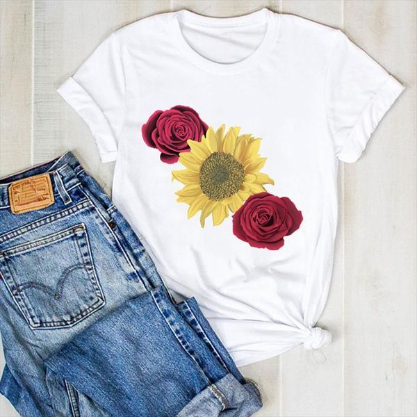men lady sunflower rose elegance mens printed floral ladies summer tee female clothes graphic, White;black
men lady sunflower rose elegance mens printed floral ladies summer tee female clothes graphic, White;black