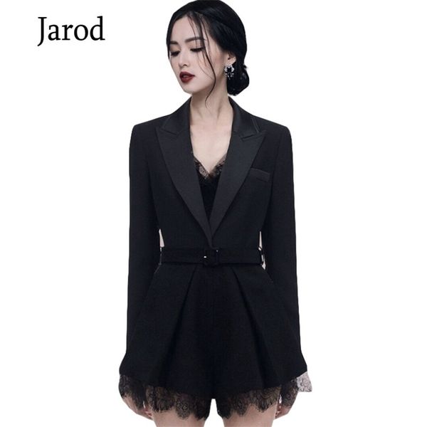 vintage black lace patchwork belt jumpsuits women spring notched neck wide leg short rompers ol wear business playsuits 210519, White
vintage black lace patchwork belt jumpsuits women spring notched neck wide leg short rompers ol wear business playsuits 210519, White