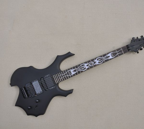 flame shape black body electric guitar with rosewood fretboard,white pearl inlay,provide customized services
flame shape black body electric guitar with rosewood fretboard,white pearl inlay,provide customized services