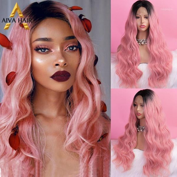 aiva hair ombre pink synthetic lace front wig glueless long body wave high temperature fiber wigs for black women1
aiva hair ombre pink synthetic lace front wig glueless long body wave high temperature fiber wigs for black women1
