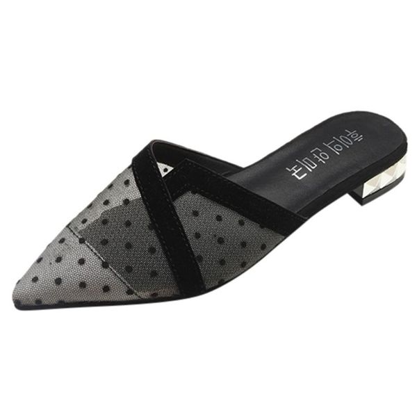 mules shoes women slippers pointed flat with summer slip on slides fashion brand mesh shoe casual outdoor slipper, Black
mules shoes women slippers pointed flat with summer slip on slides fashion brand mesh shoe casual outdoor slipper, Black