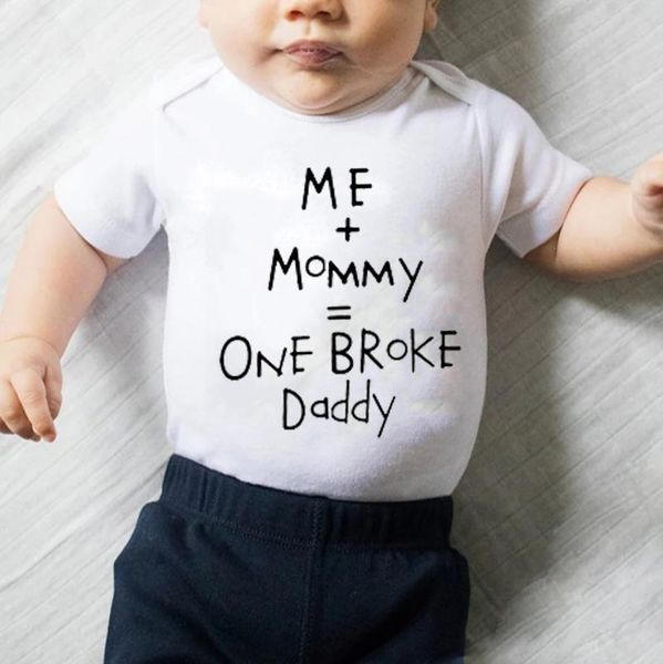 rompers me mommy one broke daddy born baby bodysuits boys girls short sleeve cute funny toddler kids jumpsuits outfits, Blue
rompers me mommy one broke daddy born baby bodysuits boys girls short sleeve cute funny toddler kids jumpsuits outfits, Blue
