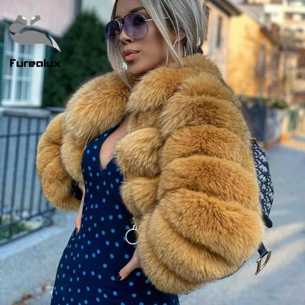 women's fur & faux furealux short real coats slim women 2021 winter fashion natural whole skin genuine outerwear with collar, Black
women's fur & faux furealux short real coats slim women 2021 winter fashion natural whole skin genuine outerwear with collar, Black