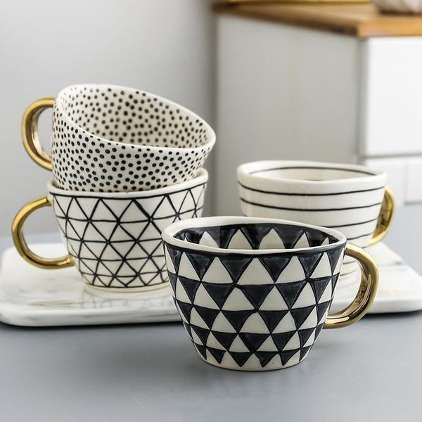 mugs creative hand painted coffee cups with gold handle large capacity geometry pattern ceramic tea milk home decor 330ml
mugs creative hand painted coffee cups with gold handle large capacity geometry pattern ceramic tea milk home decor 330ml