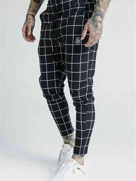 spring and autumn selling trendy women pants brand siksilk printing plaid polyester cotton fitness running training mens trousers, Black
spring and autumn selling trendy women pants brand siksilk printing plaid polyester cotton fitness running training mens trousers, Black