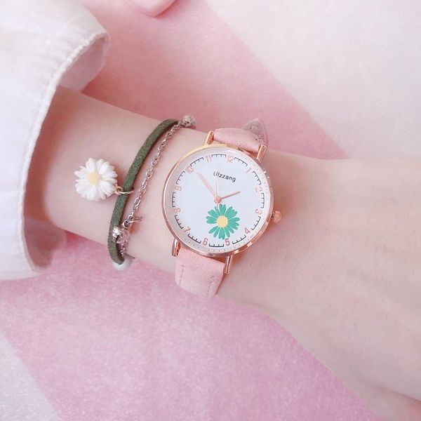 wristwatches fashion daisy design women watches ulzzang ladies quartz casual frosted vintage leather female watch, Slivery;brown
wristwatches fashion daisy design women watches ulzzang ladies quartz casual frosted vintage leather female watch, Slivery;brown