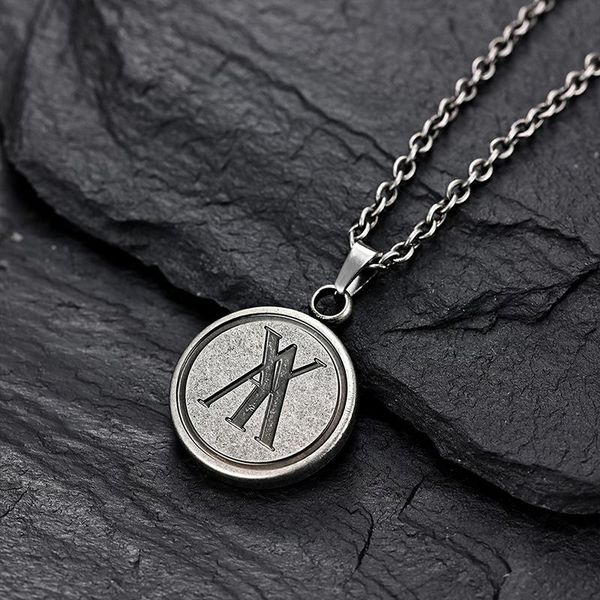pendant necklaces necklace men round letter long chain on the neck stainless steel hip hop jewelry male accessories, Silver
pendant necklaces necklace men round letter long chain on the neck stainless steel hip hop jewelry male accessories, Silver