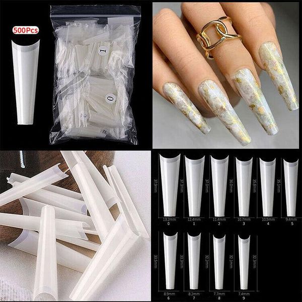 false nails 504pcs nail tips xxl c curve coffin half cover extra long fake finge practice, Red;gold
false nails 504pcs nail tips xxl c curve coffin half cover extra long fake finge practice, Red;gold