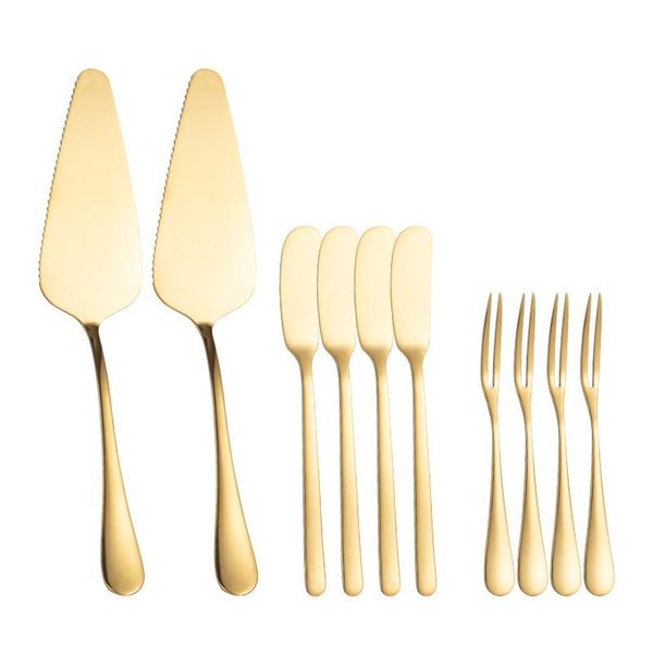 dinnerware sets stainless steel gold cake shovel fruit forks pie pizza cheese knife pastry server golden divider butter 5-6pcs
dinnerware sets stainless steel gold cake shovel fruit forks pie pizza cheese knife pastry server golden divider butter 5-6pcs